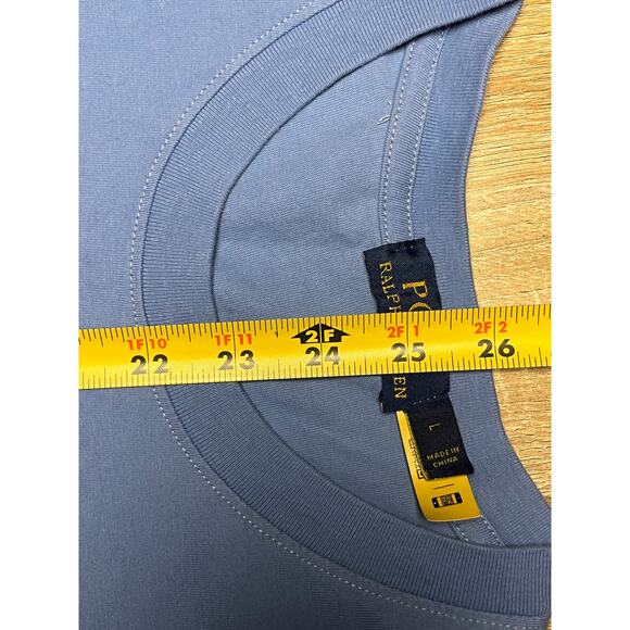 Polo Ralph Lauren Casual Crew Neck Short Sleeve T Shirt Mens Size Large L Blue - Picture 3 of 4